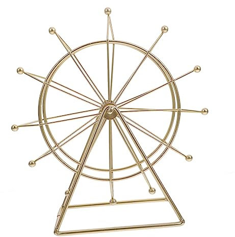Cabilock Iron Ferris Wheel Desktop Display Spin Wheel Housewarming Office Decor