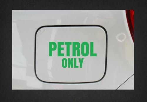 Petrol Only Fuel Decal Sticker for Car Van Fuel Cap Cover Safety x2 || Green