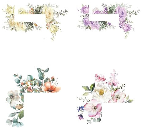 LONGHAO 4pcs Pianta Interruttore Luce Adesivo Interruttore Parete Adesivo Interruttore Luce Interruttore Luce Interruttore Parete Adesivo,Per Soggiorno Camera Da Letto Bagno