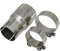 QFJFBGGH Embout d'échappement Adaptateur Réducteur Tuyau D'échappement en Acier Inoxydable Silencieux D'échappement Moto Tuyau Soudé Universel Embout Echappement(I.D 63MM-48MM)