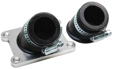 cyclingcolors pipe admission moto scooter mobylette compatible avec derbi senda gpr gilera smt rcr diamètre intérieur 24mm avec 2 manchons 30° + 45°