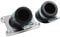 cyclingcolors pipe admission moto scooter mobylette compatible avec derbi senda gpr gilera smt rcr diamètre intérieur 24mm avec 2 manchons 30° + 45°