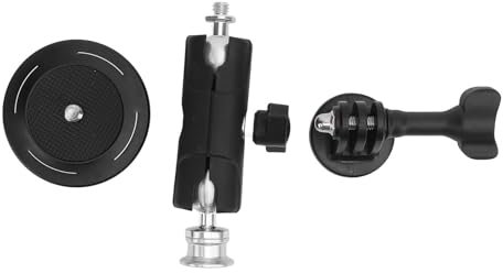 Pilipane Magnetic Action Camera Mount Multi Angle Adjustment Universal 1 4 Screw 2 Ball Head Outside Car Camera Mount for 360 X4 for ACT5Pro ABS Aluminum Alloy 5 1cm Base Diameter