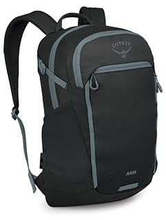 Osprey Axis Campus Lifestyle Unisex Backpack, 24L, Black/New Grey