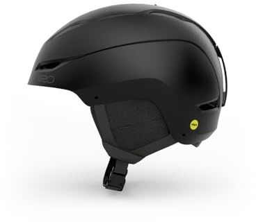 Giro Ratio Ski Helmet - Snowboard Helmet for Men, Women & Youth - Matte Black - M (55.5–59cm)