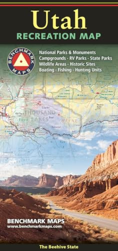 Utah Recreation Map: National Parks, Moneuments, Campgrounds, RV Parks ....