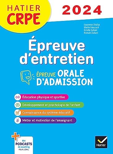 Epreuve d'entretien - CRPE 2024-2025 - Epreuve orale d'admission