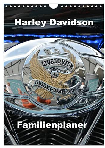Harley Davidson Familienplaner (Wandkalender 2025 DIN A4 hoch), CALVENDO Monatskalender