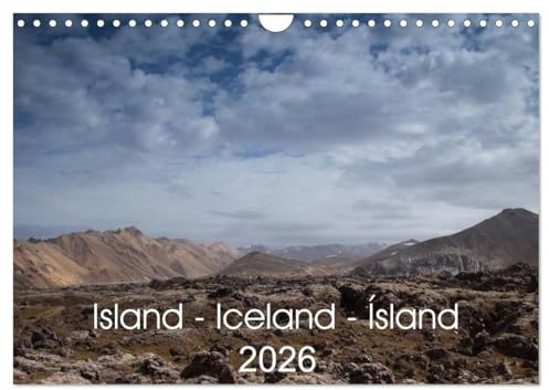 Island - Iceland - Ísland (Wandkalender 2026 DIN A4 quer), CALVENDO Monatskalender: Islands Landschaften (CALVENDO Natur)