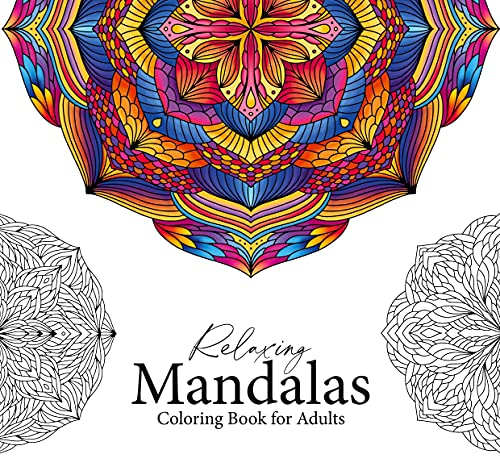 Relaxing Mandalas - Mandala Coloring Book for adults: 40 professional hand-drawn mandalas for advanced coloring | high-quality authentic mandalas, ... one mandala per sheet, brilliant white paper
