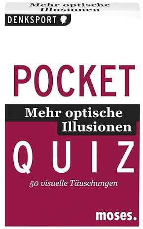 Optische Illusionen 02. Pocket Quiz: 50 visuelle Täuschungen (Pocket Quiz / Ab 12 Jahre /Erwachsene)