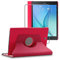 ebestStar - Funda para Samsung Galaxy Tab A 9.7 T550 / S Pen P550, Carcasa Capa Giratoria, 360 Protectora, Cuero PU Soporte, Rosa + Cristal Templado
