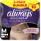 Always Discreet Boutique Incontinence Pants Women, Medium, Plus, 18 High Absorbency Pants (9 x 2 Packs), Odour Neutraliser, Softness and Protection, For Sensitive Bladder