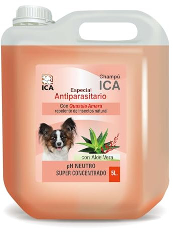 ICA CHPG20 Shampoo Antiparassiti Aloe Vera per Cani