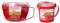 Sistema to Go Microwave Healthy Noodle Bowl 940ml and Sistema Microwave Soup Mug, 656 ml Bundle - Red/Clear