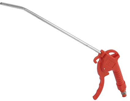 Aexit Rot Druckluftwerkzeuge-Zubehör Kunststoffgriff 1/4BSP Gewinde Druckluftpistole Staub Reinigung Luftkompressoren-Zubehör 39 de