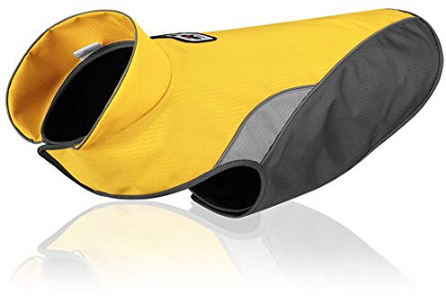 Outdoor Hundejacke Sport Hundemantel für Kleine Mittlere Große Hunde Gilet Reflektierende Weste Coat Haustier Bekleidung wasserdichte (M, gelb)