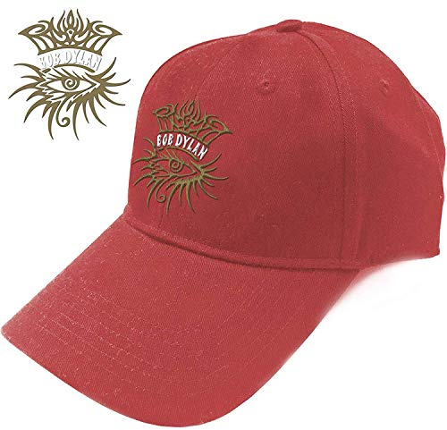 Bob Dylan Men's Eye Icon Baseball Cap Red
