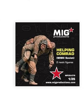AK INTERACTIVE - Helping Comrad Wwii Sovietmodel-Figur Helping Comrad Wwii Soviet AK Interactive Mp35-279 1/35. Modellbau Panzer Promo Miniaturfigur