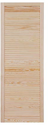 ben+camilla.com Lamellentür Holztür Natur 1400 x 494 x 21 mm mit geschlossenen Lamellen für Regale, Schränke, Möbel | Kiefer Holz unbehandelt