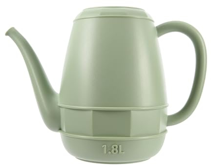 Retro Gießkanne aus Kunststoff - Maße: 30 x 20,5 cm, 1,8 L Fassungsvermögen, Farbe: Mint - 1,8 Liter Mint