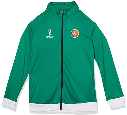 FIFA Ufficiale World Cup 2022-Portogallo Giacca Track, Rosso, 13-15 Anni Bambini e Ragazzi