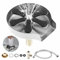Dyna-Living Edelstahl Gläserspüler, Automatische Glasspüler Waschbecken, Glas Spüler Tassenspüler, Cup Washer Flaschenwascher, Eingebetteter Glass Rinser für küchenspüle Bar Zuhause (Pistolengrau)