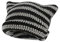 Häkelmützen für Damen, Katzen-Beanie, Vintage-Mütze, Fuchsmütze, Grunge-Zubehör, lässige Beanies für Damen, Schwarz, Einheitsgröße