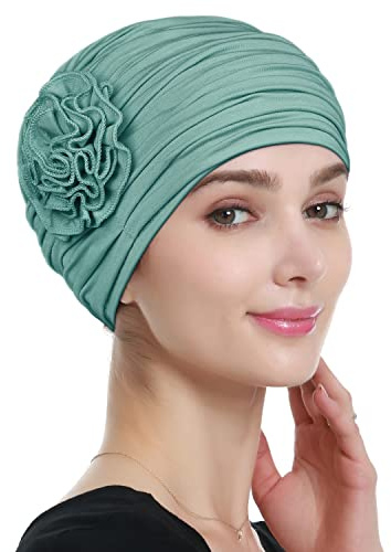 Alnorm Blumen-Design Chemo-Haarausfall-Kappen Krebs-Kopfbedeckung für Frauen