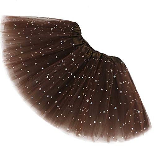Ugitopi Sparkle für Mädchen Prinzessin Ballett Dance Layered Tüll Tutu Röcke Skirt