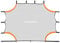 HUDORA Torwand, Fußball Netz für Fußballtor, Torwand Netz für Kinder und Jugendliche, Fussball Training