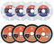 Multi Sägeblatt Trennscheibe/HSS Kreissägeblatt 50mm - BRSCHNITT für Holz, Kupfer, Aluminium, Kunststoff und Weichmetall,Laminat Nagelfest（8er-Set).