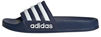 adidas Unisex Adilette Shower Slides, Dark Blue/Cloud White/Dark Blue, 13 UK
