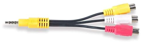 RUITEXUN Cable de 3,5 mm a 3 RCA, cable adaptador de componente AV de vídeo para TCL TV, adaptador de entrada AV de 3 RCA a 3,5 mm