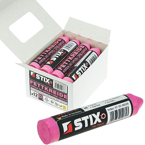 Stix Automotive Equipment 12x Reifenkreide Fettkreide Rosa Reifenkennzeichnung Marker Markierungskreide