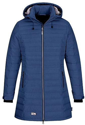 Blue Wave Damen Steppmantel Ilona - Steppjacke Mantel gesteppt in Blue Nights Größe 36
