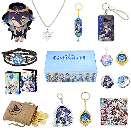 Nahida Genshin Impact Schlüsselanhänger für Dekorieren, Geschenkbox und Geschenk Set, Inazuma (Layla)