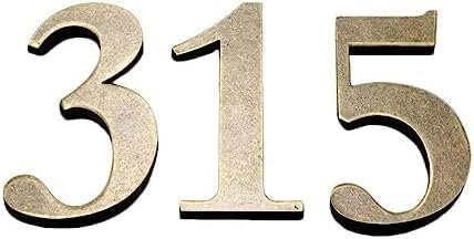 Targhe Per Numeri Civici, Numeri Civici Da 10 Cm Targhetta Per Numero Civico Piastra In Rame Porta Moderna Numeri Di Indirizzo Di Casa Targhe Per Segnaletica Esterna Digitale,Bronzo N.7,10 Cm,Pict