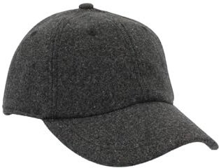 Riki Browns Cappello Uomo Baseball Inverno Lana Berretto Cappellino Visiera Regolabile Grigio