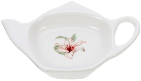 Cabilock Ceramic Tea Bag Dish Small Tea Holder for Used Teabags Ideal for Afternoon and Home Use Easy to Clean