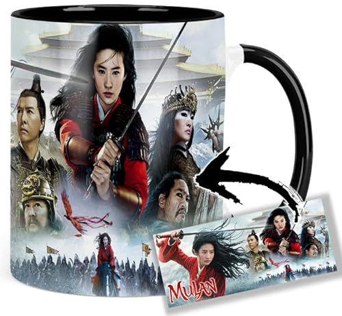 Mulan Liu Yifei Donnie Yen Tasse Innen & Henkel Schwarz Keramikbecher Mug