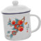 BESPORTBLE Emaillebecher Wiederverwendbar Mit Deckel Griff Für Haushalt Büro Teetasse Kaffeebecher Retro-design Für Wasser Saft Milch Tee Langlebig Bruchfest