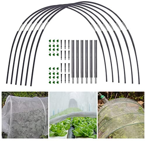 Xujuika Garden Hoops - Pneumatici per Serra, Stabile Telaio di Supporto per Tunnel da Giardino, Cerchi da Giardino per Serra, Telaio per Serra Orto, per Tunnel Orto per Piante Fai da Te Pali