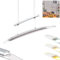 LED Pendelleuchte Casalino, dimmbare Hängelampe aus Metall/Glas in Chromfarben/Klar, moderne Hängeleuchte mit Touchdimmer, Kelvin Change, Höhe max. 154 cm, LED 16 Watt, 3000-6000 Kelvin, 1600 Lumen