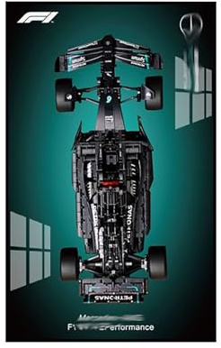 SONNIES Display-Wandtafel für Lego 42171 F1 Rennmodell, dekorative Displaypaneele für Lego-Auto, Wandmontage, Geschenk (nur Displaywand, kein Modell) (Option 1)