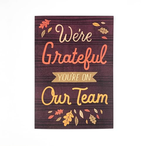Hallmark Business (25 Stück) Thanksgiving-Karten mit Umschlägen (Dankbar im Team) für Mitarbeiter und Mitarbeiter