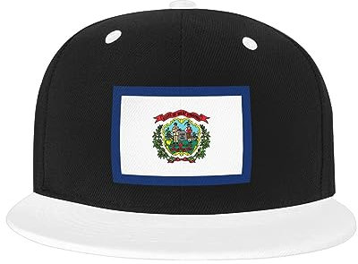 Freizeit Basecap Flagge des Staates West Virginia Baseball Cap Verstellbare Schirmmütze Basecap Freizeit Golf Hüte Für Running, Reisen, Teenager