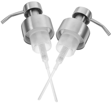 Gatuida 2pcs Soap Dispenser Pump Head Thread Stainless Steel Sink Soap Dispenser Replacement Pump for and
