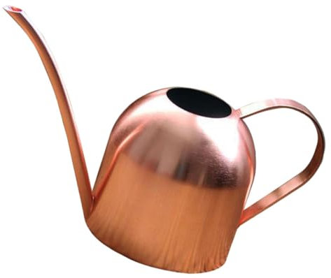 KONTONTY 1 Pc Arrosoir en INOX Arrosoir pour Petites Plantes Arrosoir pour Plantes D'extérieur Pot D'arrosage De Fleurs Arrosoir Ancien Pot à Eau pour Plantes Rose Gold Acier Inoxydable