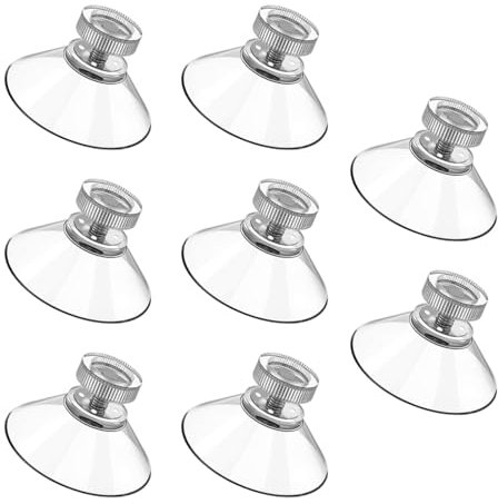 Set di 8 Ventose Trasparenti per Parabrezza, per Accessori Auto, Ventosa Adatta per Parabrezza di parcheggio Needit Park Lite, Resistente al Calore, Forte Adesione, Forte stabilità